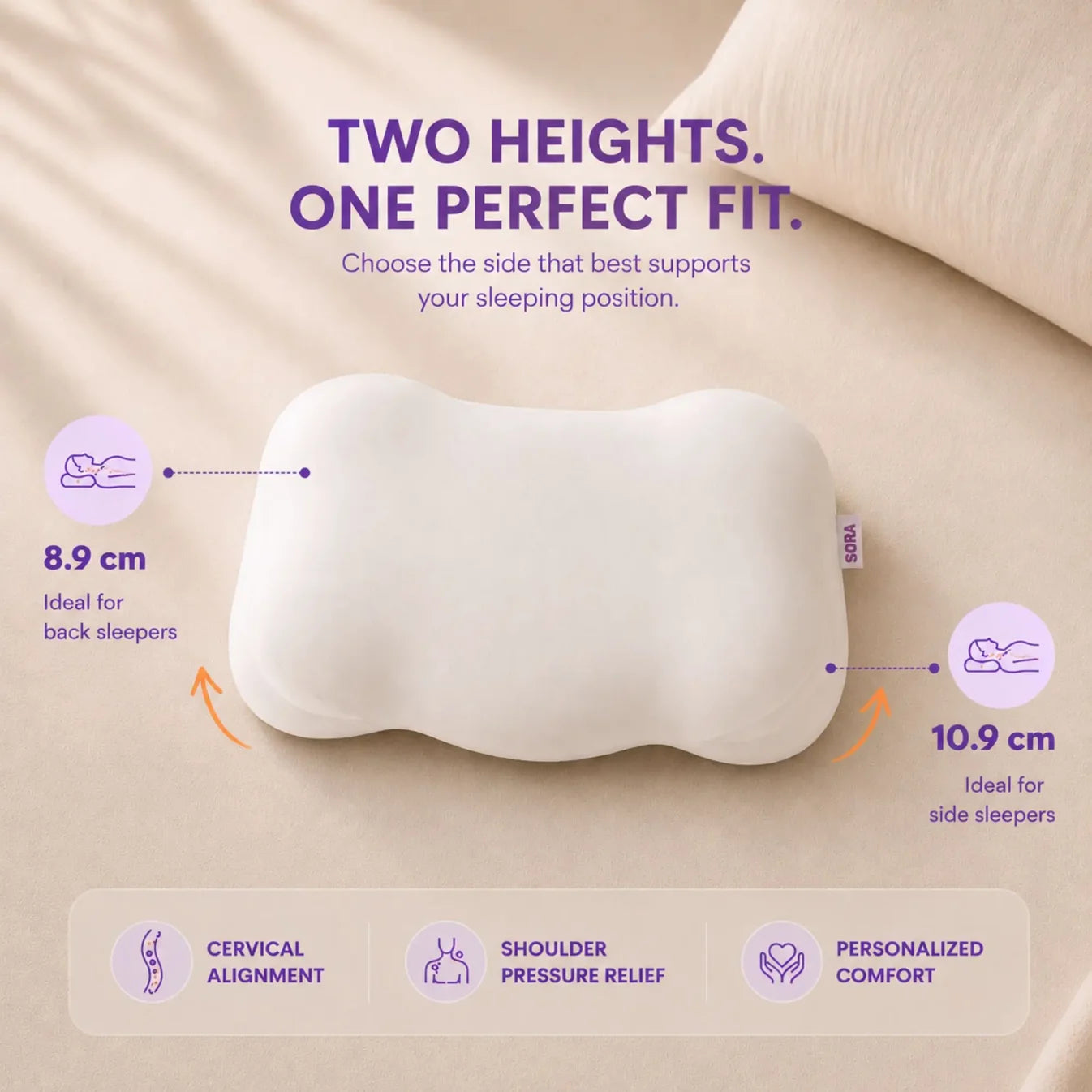 RooAlign™ Memory Foam Pillow
